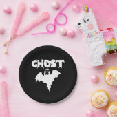 Cute Ghost Halloween Papieren Bordje (Feest)