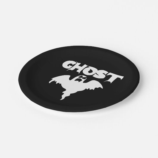 Cute Ghost Halloween Papieren Bordje (Gekanteld)