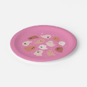 Cute Ghost Halloween Papieren Bordje (Gekanteld)