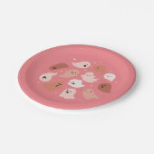 Cute Ghost Halloween Papieren Bordje (Gekanteld)