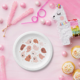 Cute Ghost Halloween Papieren Bordje