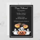 Cute Ghost Halloween Party Invitation Kaart (Voorkant)