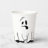 Cute Ghost Halloween Party Papieren Bekers (Achterkant)
