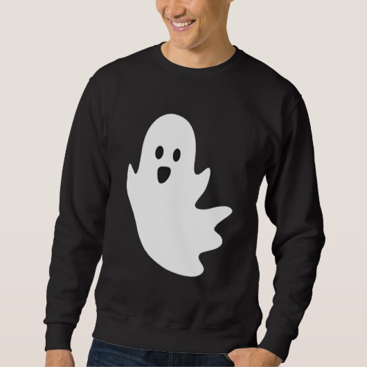 Cute Ghost Halloween Pocket Boo Trui (Voorkant)