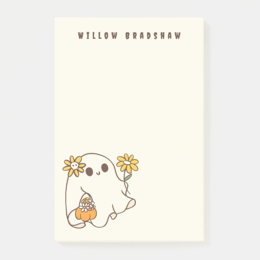 Cute Ghost Halloween Post-it® Notes (Voorkant)
