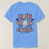 Cute Ghost Halloween Pumpkin Hippie Halloween Retr T-shirt (Design voorkant)