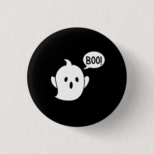 Cute Ghost Halloween Ronde Button 3,2 Cm (Voorkant)