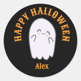 Cute Ghost Halloween Ronde Sticker