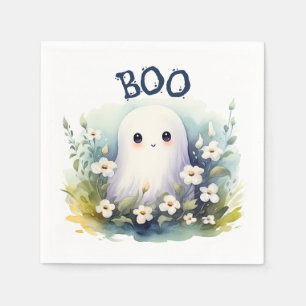 Cute Ghost Halloween Servet