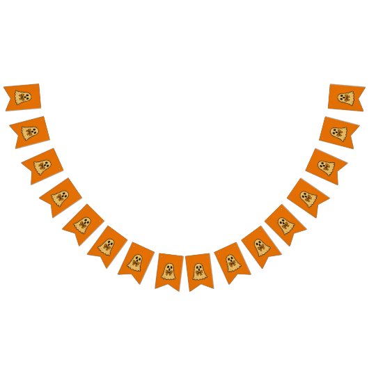 Cute Ghost Halloween Slinger Vlag Vlaggetjes (Alle)