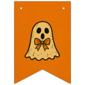 Cute Ghost Halloween Slinger Vlag Vlaggetjes (Eerste vlag)