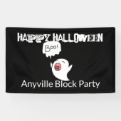 Cute Ghost Halloween Spandoek (Horizontaal)