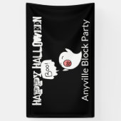 Cute Ghost Halloween Spandoek (Verticaal)