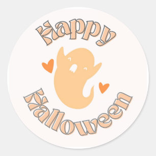 Cute Ghost Halloween Sticker -> Lieve Geest Hallow