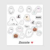 Cute Ghost Halloween Sticker Pack (Vel)