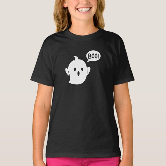 Cute Ghost Halloween T-shirt (Voorkant)