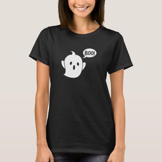 Cute Ghost Halloween T-shirt (Voorkant)