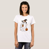 Cute Ghost Halloween T-shirt (Voorkant volledig)