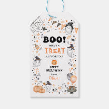 Cute Ghost Happy Halloween Birthday Party Treat