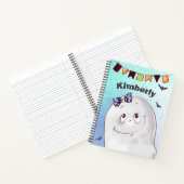Cute Ghost Happy Halloween Notitieboek (Binnen)