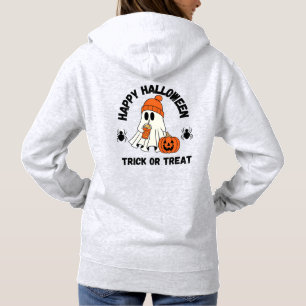 Cute Ghost Happy Halloween T-shirt: Pompoen & Spin Hoodie