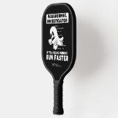 Cute Ghost Hunter Personalized Birthday Gag Pickleball Paddle (Links)