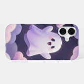 Cute Ghost in Pastel Clouds Phone Case iPhone 16 Hoesje (Achterkant horizontaal)