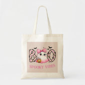 Cute Ghost Kinder Halloween Tote Bag (Voorkant)