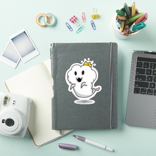 Cute Ghost King Sticker  (iPad Cover)