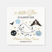 Cute Ghost Little Boo Halloween Baby shower Napkin Servet (Voorkant)