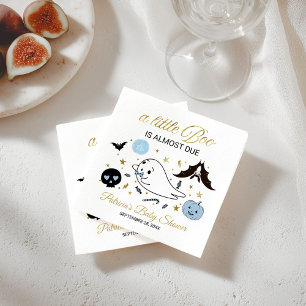 Cute Ghost Little Boo Halloween Baby shower Napkin Servet