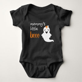 Cute Ghost met Oranje Bow mama's kleine boe Romper