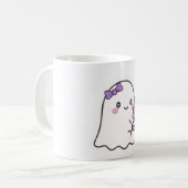 Cute Ghost Mug - Adorable Halloween Coffee Cup. Koffiemok (Voorkant links)