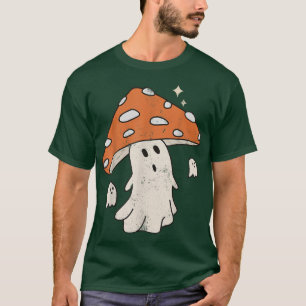 Cute Ghost Mushroom Boo Shroom Spooky Season T-shi T-shirt