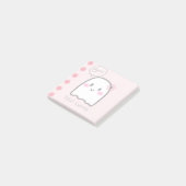 Cute Ghost Name Waterverf Pink Notes (Schuin)