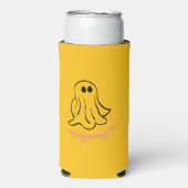 Cute ghost on skateboard seltzer blikjeskoeler (Seltzer Voorkant)
