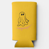 Cute ghost on skateboard seltzer blikjeskoeler (Achterkant)
