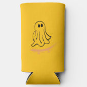 Cute ghost on skateboard seltzer blikjeskoeler (Voorkant)