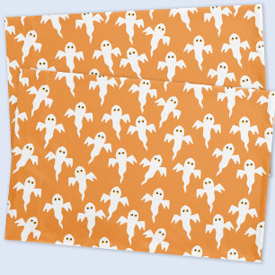 Cute Ghost Oranje Halloween Kussensloop