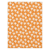 Cute Ghost Oranje Halloween Tafelkleed (Voorkant)