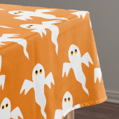 Cute Ghost Oranje Halloween Tafelkleed