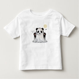Cute Ghost Panda Under the Moon  Kinder Shirts
