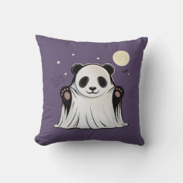 Cute Ghost Panda Under the Moon  Kussen