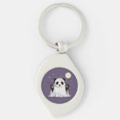 Cute Ghost Panda Under the Moon  Sleutelhanger (Voorkant)