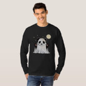 Cute Ghost Panda Under the Moon  T-shirt (Voorkant volledig)