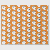 Cute Ghost Pattern Cadeaupapier (Vlak)