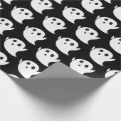 Cute Ghost Pattern Cadeaupapier (Hoek)