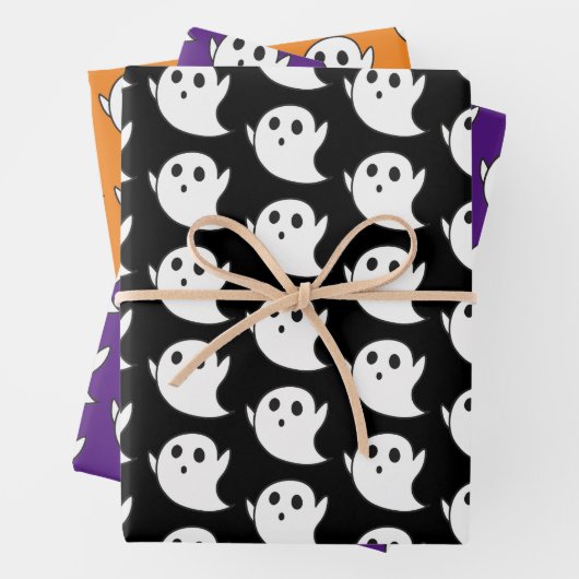 Cute Ghost Pattern Inpakpapier Vel (In situ)