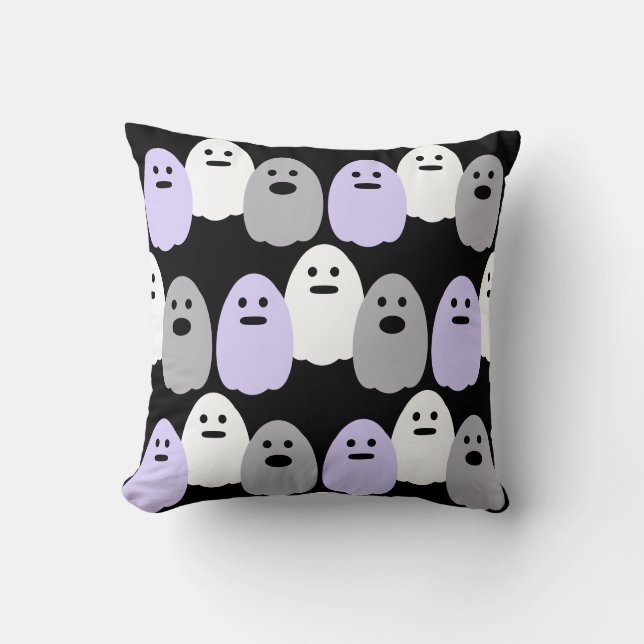 Cute Ghost Pattern Kussen (Voorkant)