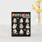 Cute Ghost Physical Therapy Pt Fysiotherapeut Kaart (Gele Bloem)